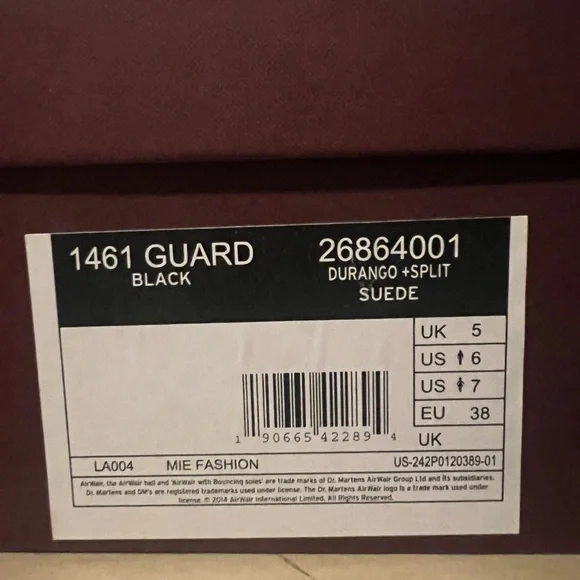 Dr. Martens Durango + Split Suede Black